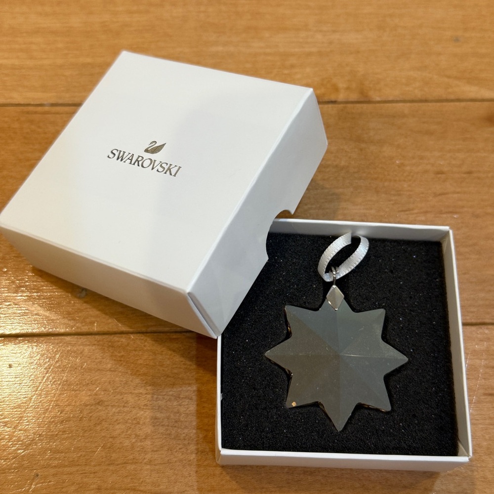 Swarovski Silver Star Ornament